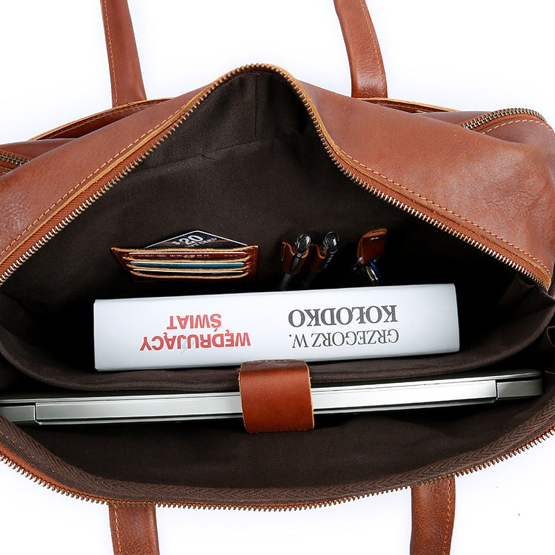 Vintage Leather Portable Briefcase
