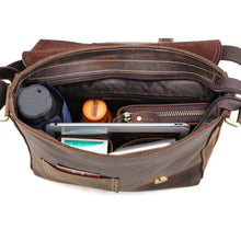 Load image into Gallery viewer, Brown Small Leather Satchel
