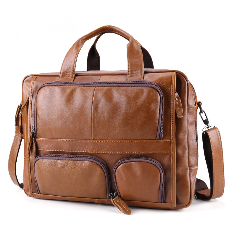 Men Pockets Front Handmade Leather 17