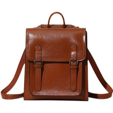 Load image into Gallery viewer, Brown Leather Backpack for Women
