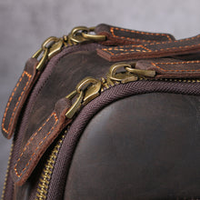 Load image into Gallery viewer, Large Simple School Leather Laptop Rucksack
