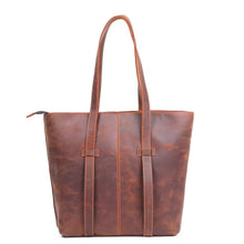 Load image into Gallery viewer, Brown Leather Tote Bag
