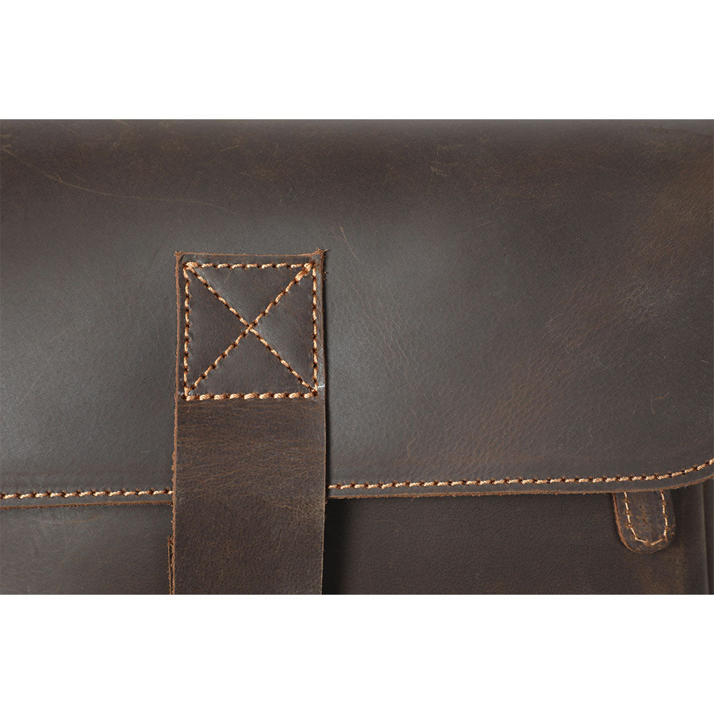 Retro Small Brown Messenger Shoulder Bag