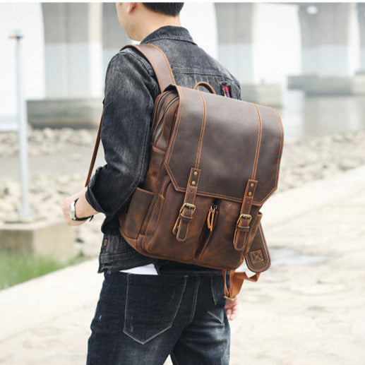 Handmade Full Grain Leather Backpack
