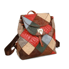 Load image into Gallery viewer, Unique Patchwork women Backpack Purse Bag
