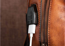 Load image into Gallery viewer, Vintage Embossed Women Leather Backpack
