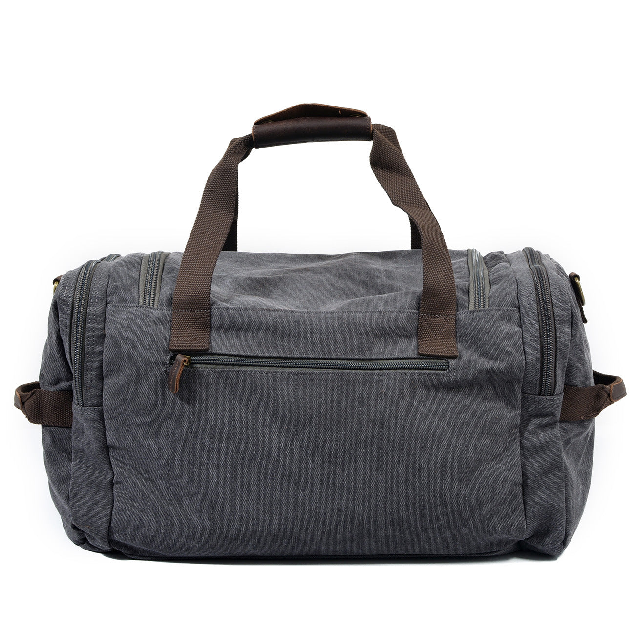 Casual Men's Large Storage Leather Canvas Travel Weekender Duffel Bag