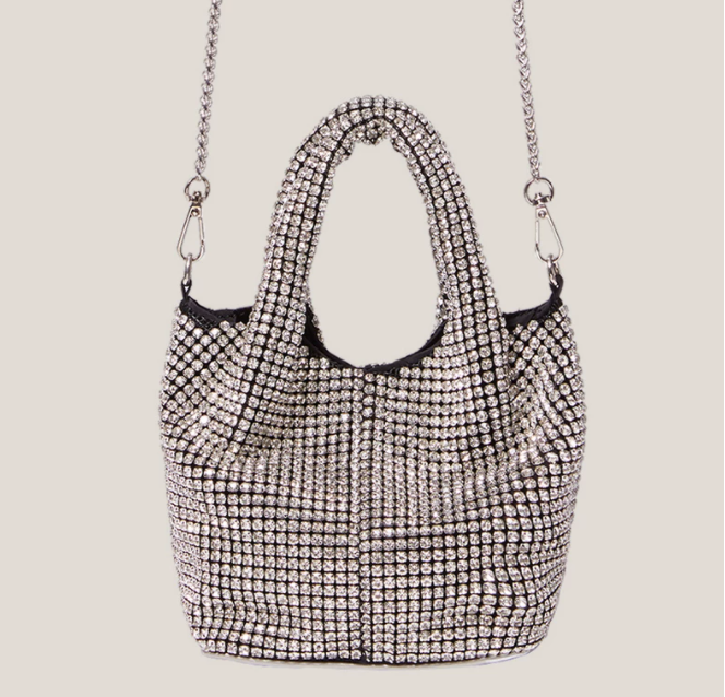 Small Rhinestone Crystal Clutch