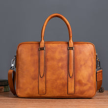 Load image into Gallery viewer, Large Vintage Leather Casual Briefcase for Men
