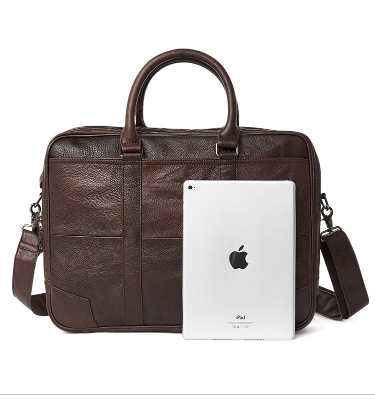 Handmade Leather Business Laptop Bag Briefcase