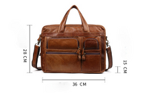 Load image into Gallery viewer, Men&#39;s Handmade Leather Business Briefcase
