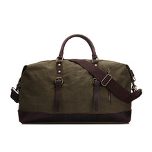 Load image into Gallery viewer, Vintage Canvas Leather Travel Duffel Bag
