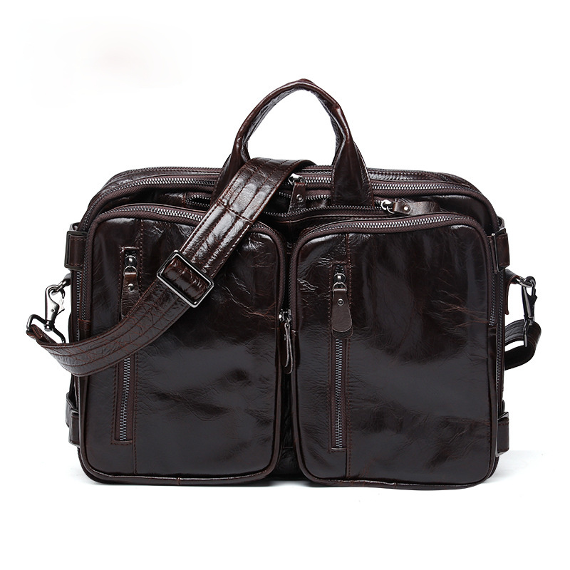 Vintage Men Multi Functional Backpack Business Briefcase
