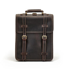 Load image into Gallery viewer, Retro Leather School Backpack
