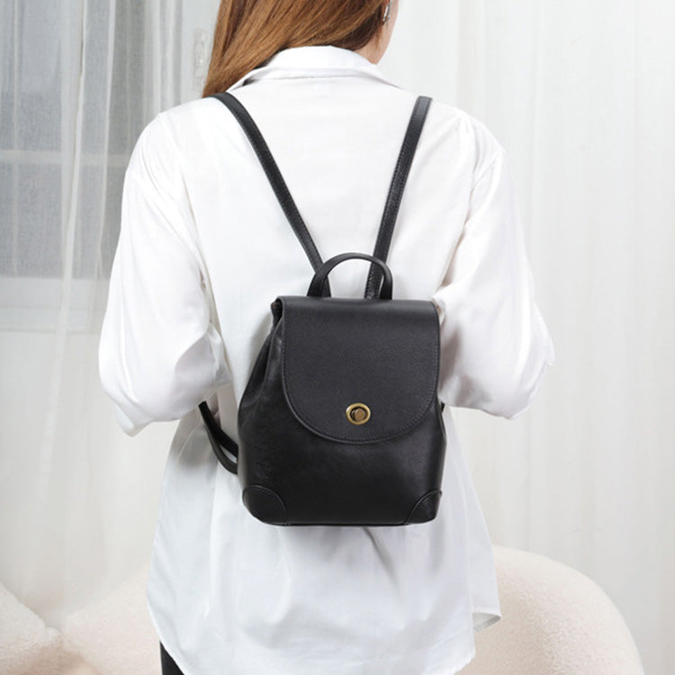 Small Womens Genuine Leather Backpack