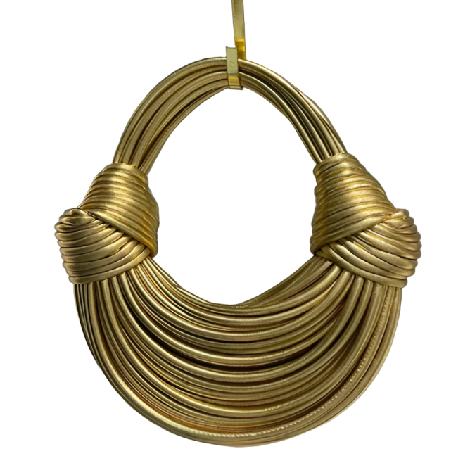 Genuine Leather Double Knot Bag