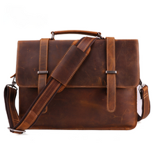 Load image into Gallery viewer, Vintage Leather Business Briefcase Laptop
