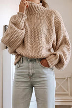 Load image into Gallery viewer, Simple High Collar Sweater
