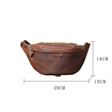 Load image into Gallery viewer, Classic Leather Vintage Cross Body Sling Bag for Men
