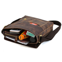 Load image into Gallery viewer, Brown Small Leather Satchel
