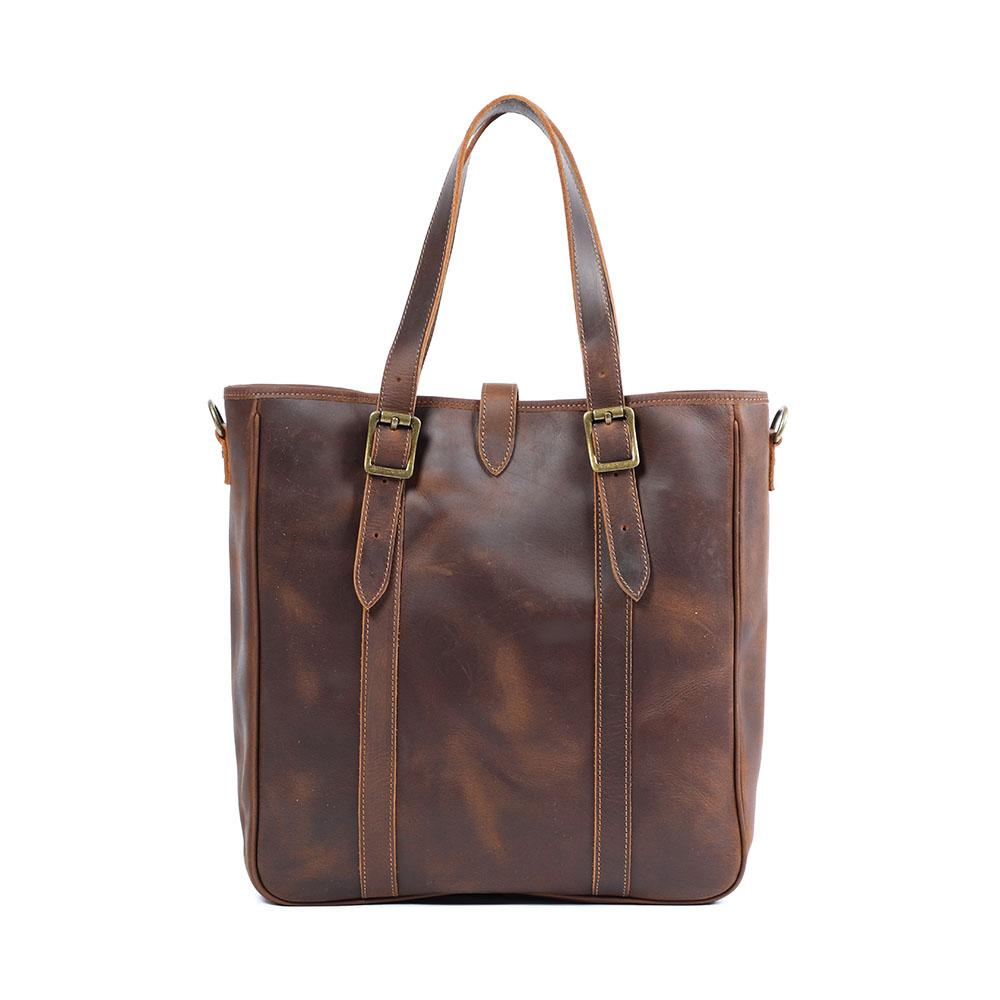 Vintage Leather Tote Bag
