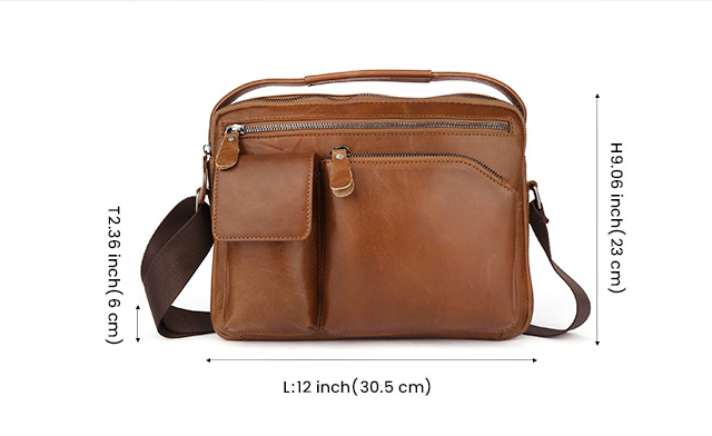 Fashion Small Casual Leather Briefcase