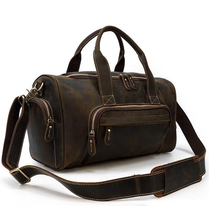 Leather Duffel Bag Large Travel Bag Groomsmen Gift