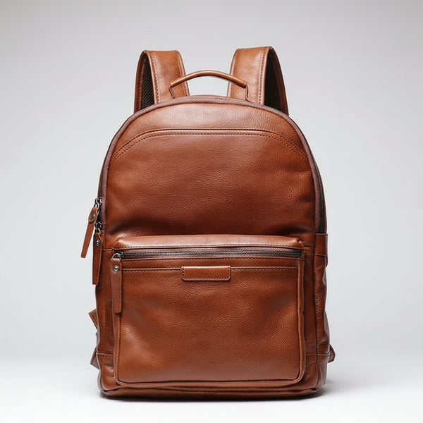 Full Grain Leather Backpack, Men Travel Backpack