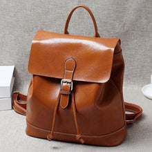 Load image into Gallery viewer, Browm Classic Leather Backpack
