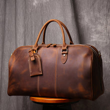Load image into Gallery viewer, Duffle Bag Simple Vintage Leather Duffel Travel Bag
