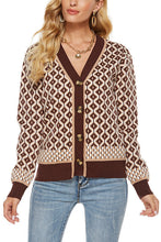Load image into Gallery viewer, Argyle Button Cardigan
