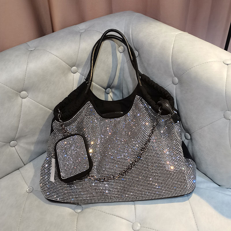 Bling Sparkling Crystals Rhinestone Evening Bag Tote