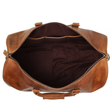 Load image into Gallery viewer, Birthday Gift Simple Vintage Leather Duffel Bag With Shoe Compartment Travel Bag
