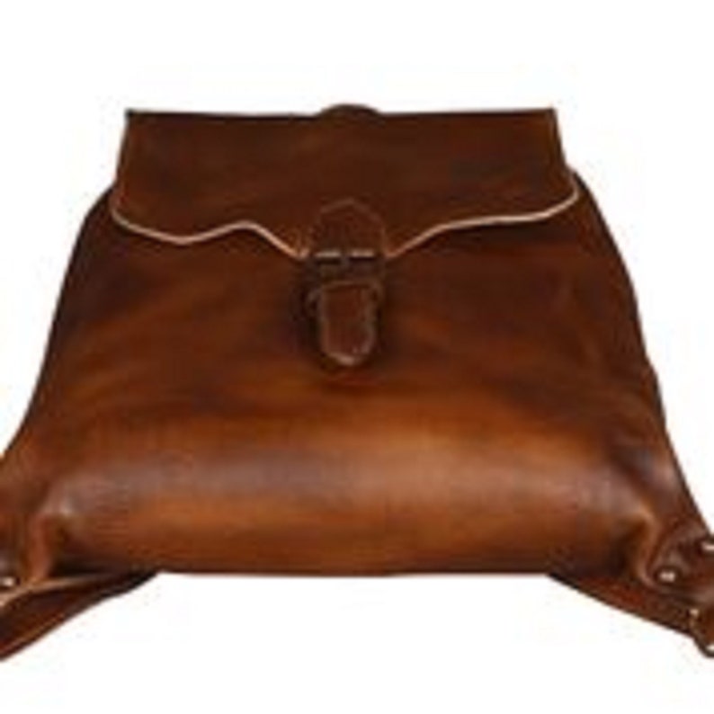 Brown Leather Backpack for Women