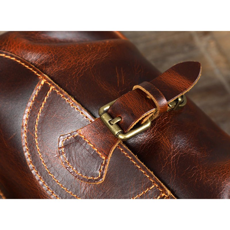 Stylish Vintage Leather Cross Body Bag for Men