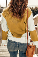 Load image into Gallery viewer, Two-Tone Chevron Pullover Sweater
