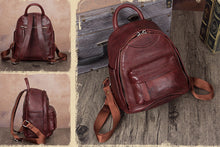 Load image into Gallery viewer, Designer Womens Mini Leather Backpack Bag Purse Cute Backpack for Women
