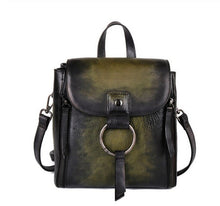 Load image into Gallery viewer, Retro Design Female High Quality Leather Rucksack Backpack
