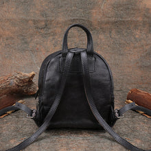 Load image into Gallery viewer, Small Rivets Leather Backpack Purse for Women
