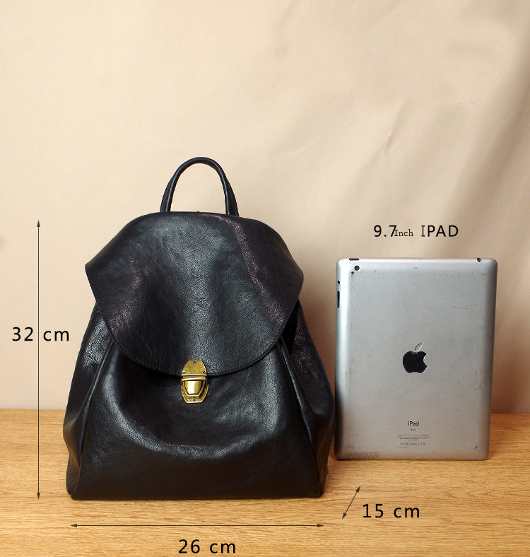 Simple Classic Vintage Leather Backpack