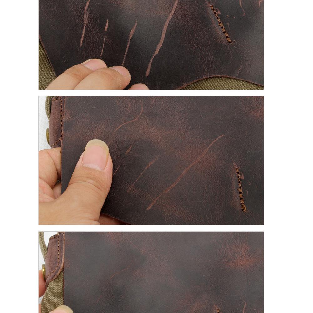 Vintage Leather Travel Weekender Bag for Mens/ Womens