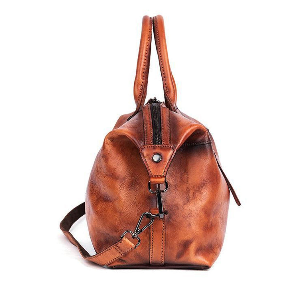 Tote Bag Top Handle Shoulder Bag Medium Designer Retro Leather Handbag for Women