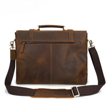 Load image into Gallery viewer, Retro Handmade Leather Briefcase
