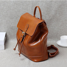 Load image into Gallery viewer, Browm Classic Leather Backpack
