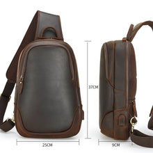 Load image into Gallery viewer, Travel Business Sling Chest Bag USB Bag for Men
