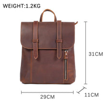 Load image into Gallery viewer, Small Leather School  Backpack
