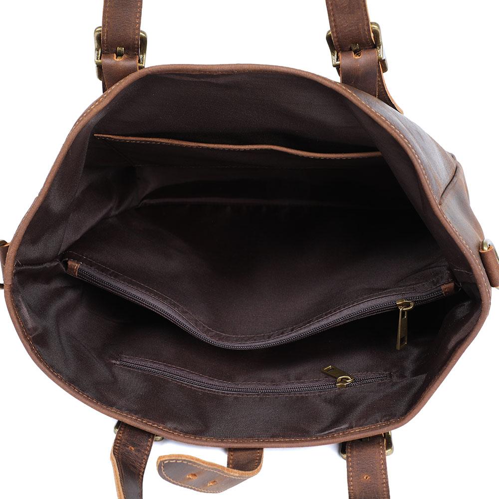 Vintage Leather Tote Bag