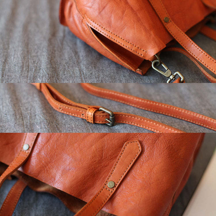 Small Tote Bag Leather Handbag Crossbody Bag for Women