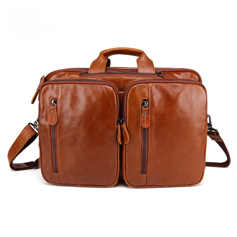 Vintage Men Multi Functional Backpack Business Briefcase