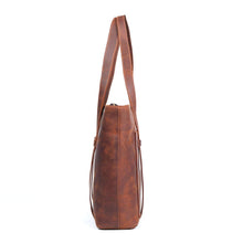 Load image into Gallery viewer, Brown Leather Tote Bag
